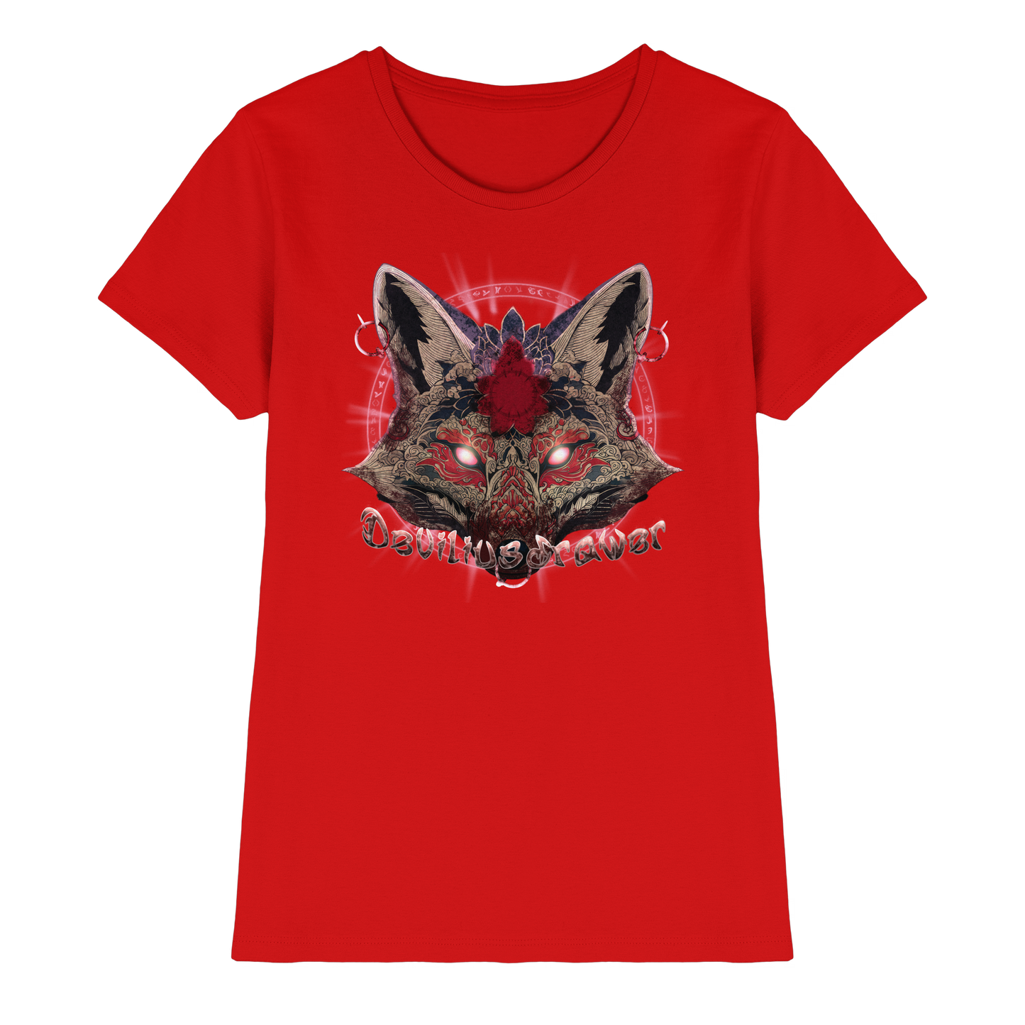 Deviliusdrawer Demon Kitsune - Ladies Premium Shirt