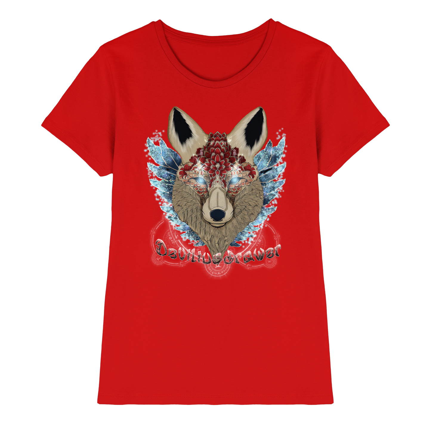 Deviliusdrawer Diamond Kitsune - Ladies Premium Shirt