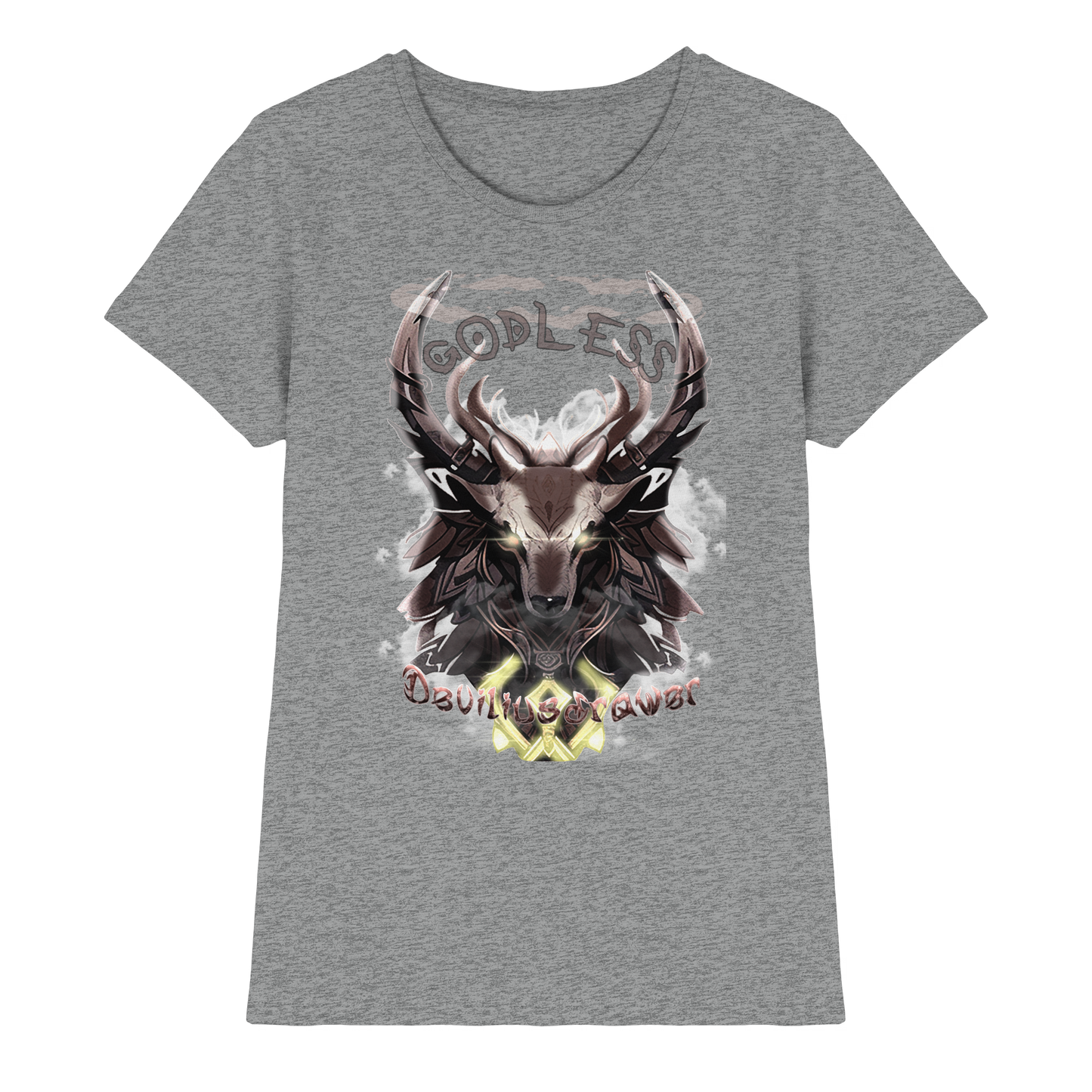 Deviliusdrawer Godless Deer - Ladies Premium Shirt