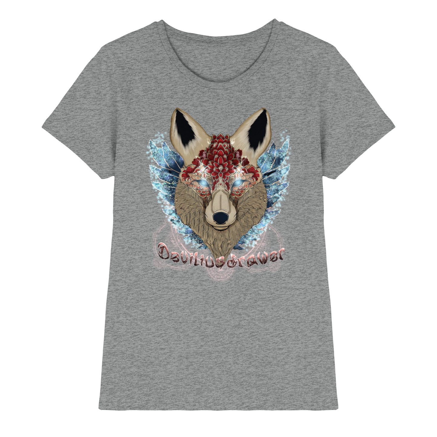 Deviliusdrawer Diamond Kitsune - Ladies Premium Shirt