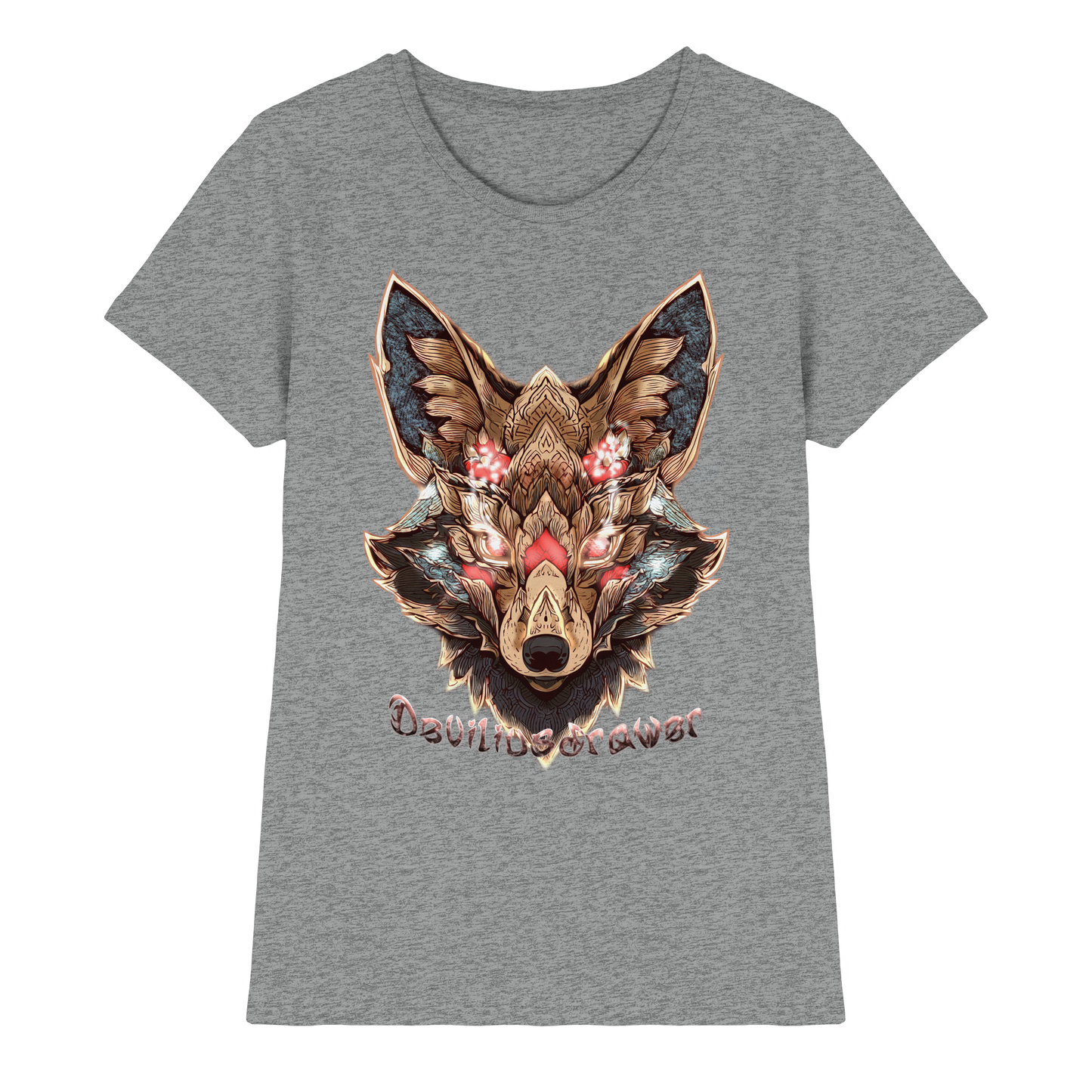 Deviliusdrawer Cristal Kitsune - Ladies Premium Shirt