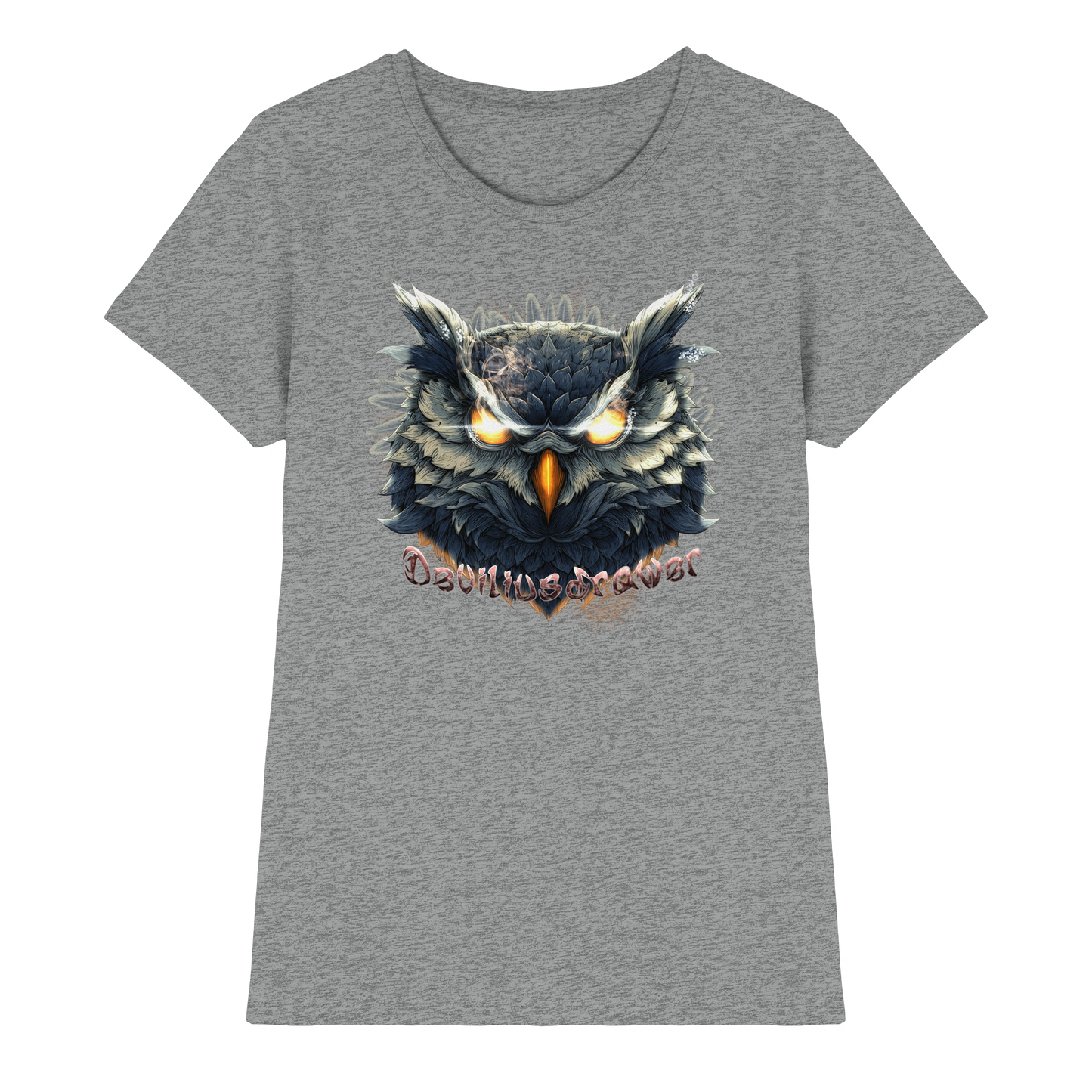 Deviliusdrawer Dark Fire Owl - Ladies Premium Shirt