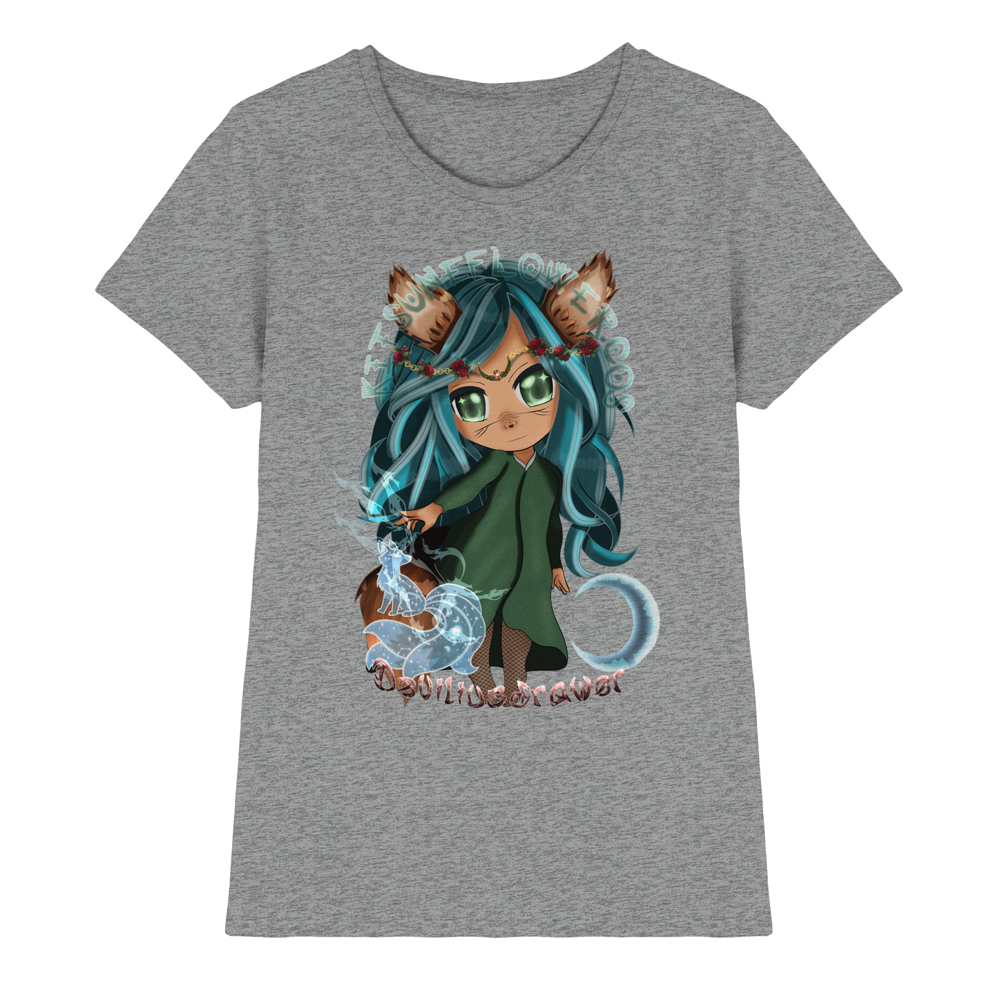 Deviliusdrawer Kitsuneflower - Ladies Premium Shirt