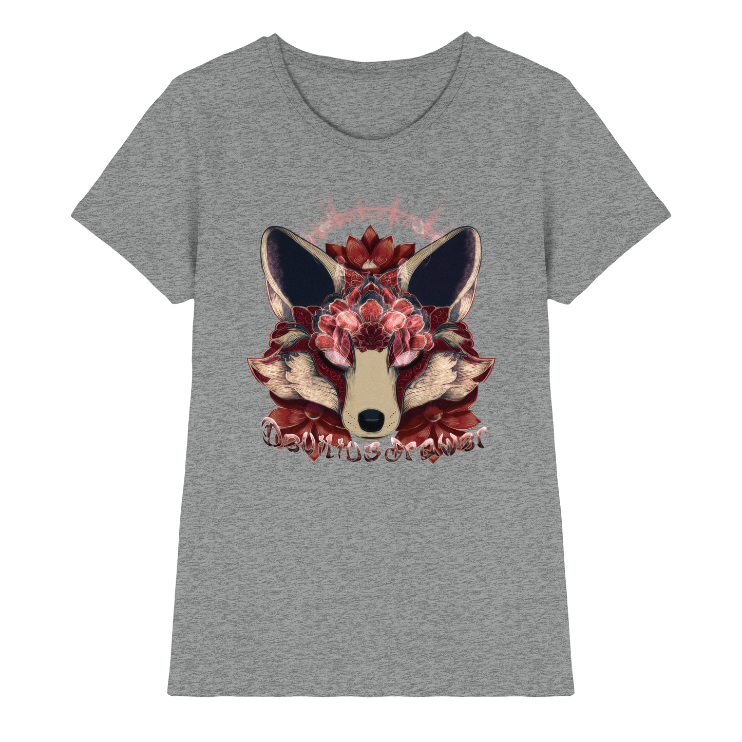 Deviliusdrawer Fire Kitsune - Ladies Premium Shirt