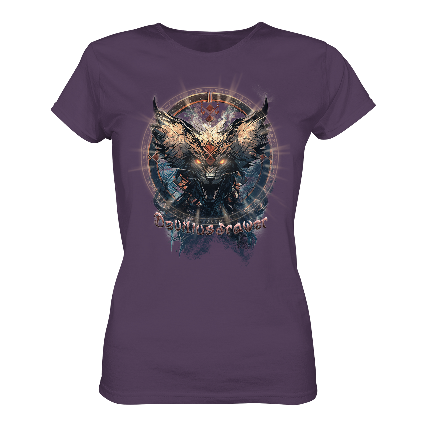 Deviliusdrawer Dark Magic Wolf - Ladies Premium Shirt