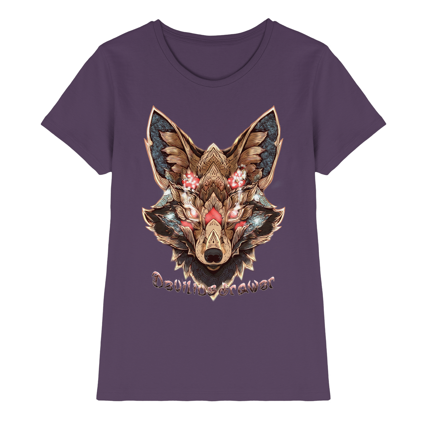 Deviliusdrawer Cristal Kitsune - Ladies Premium Shirt