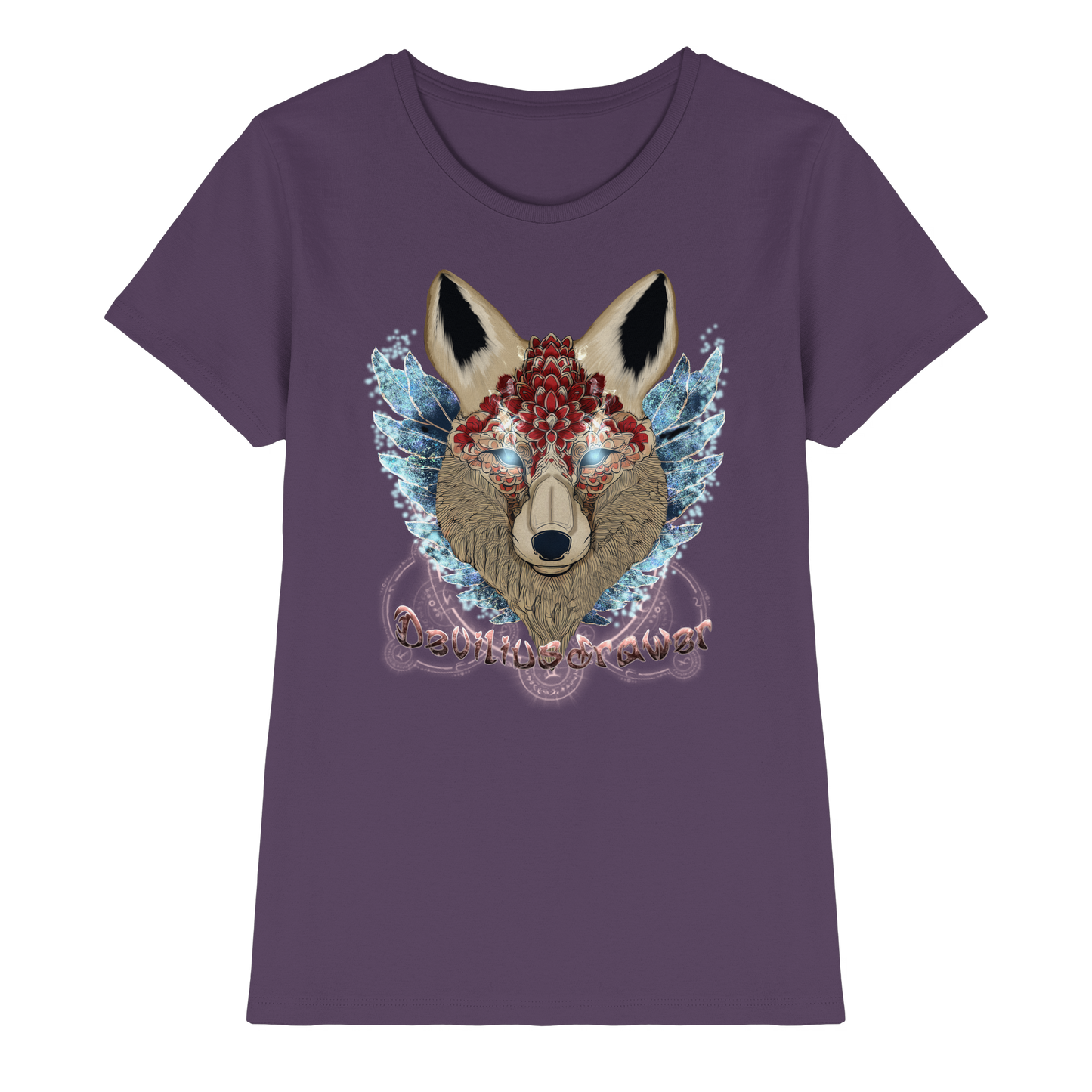 Deviliusdrawer Diamond Kitsune - Ladies Premium Shirt