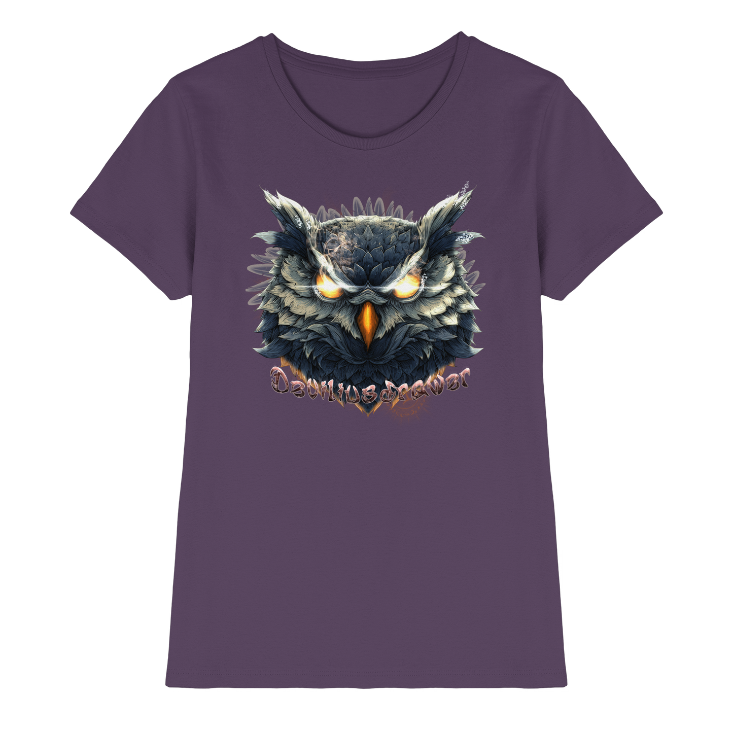 Deviliusdrawer Dark Fire Owl - Ladies Premium Shirt