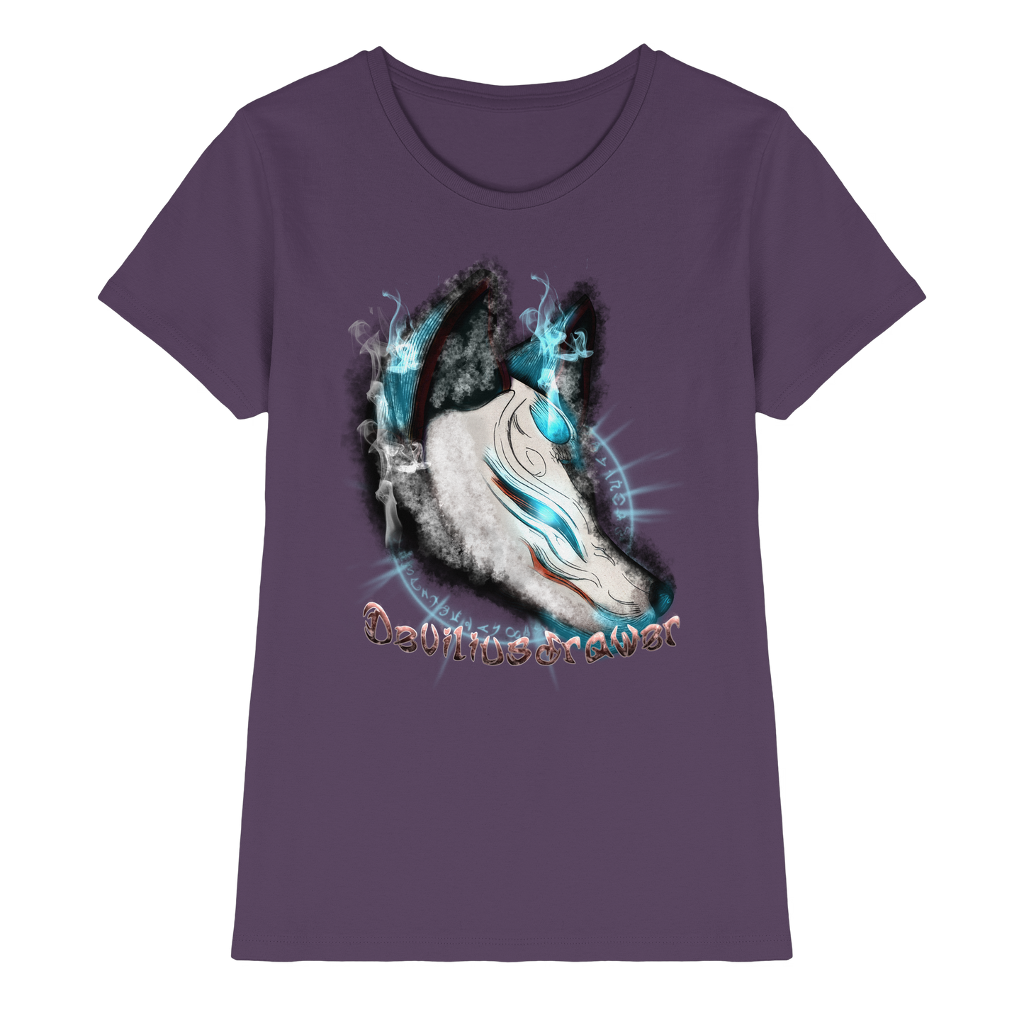 Deviliusdrawer Darkness Kitsune - Ladies Premium Shirt