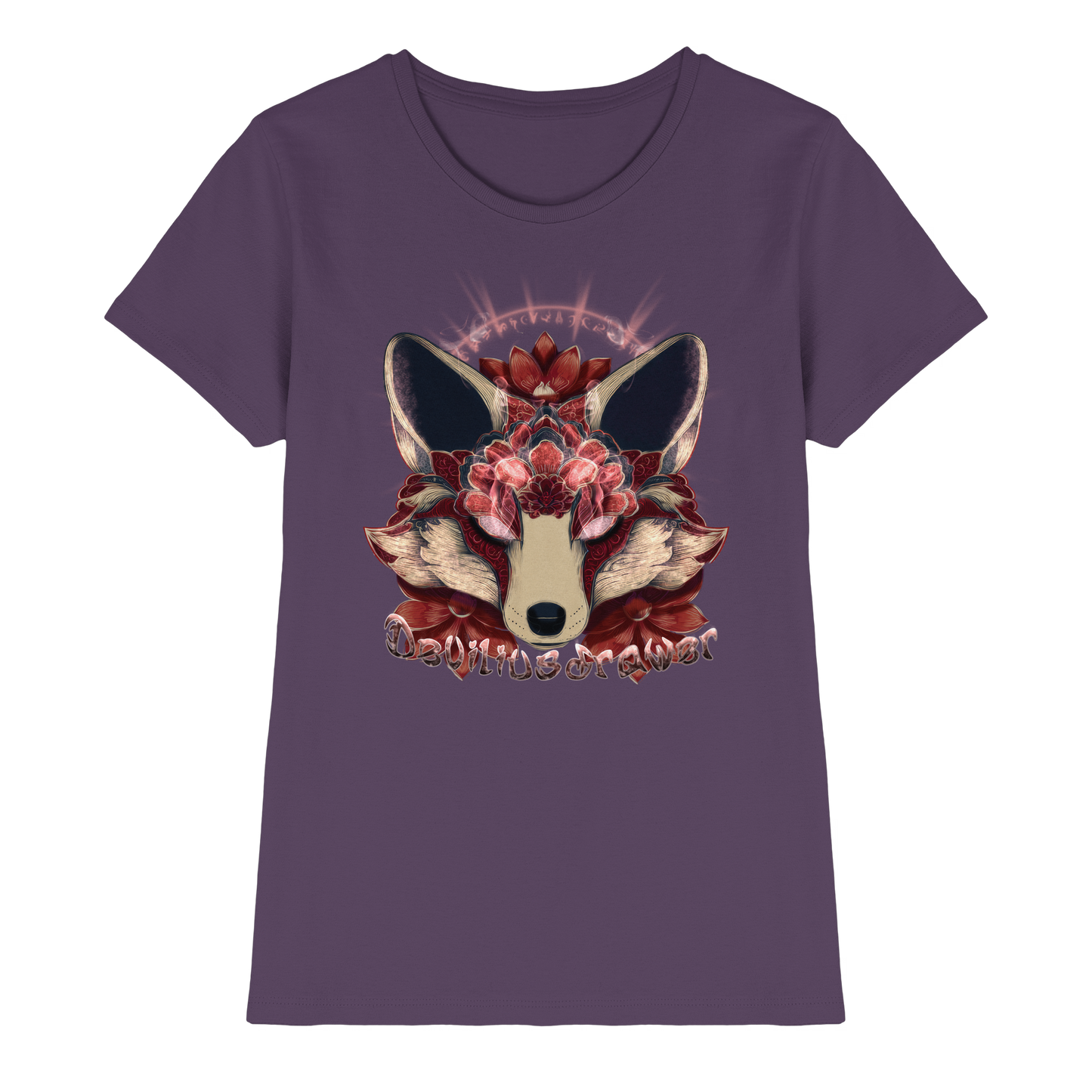 Deviliusdrawer Fire Kitsune - Ladies Premium Shirt