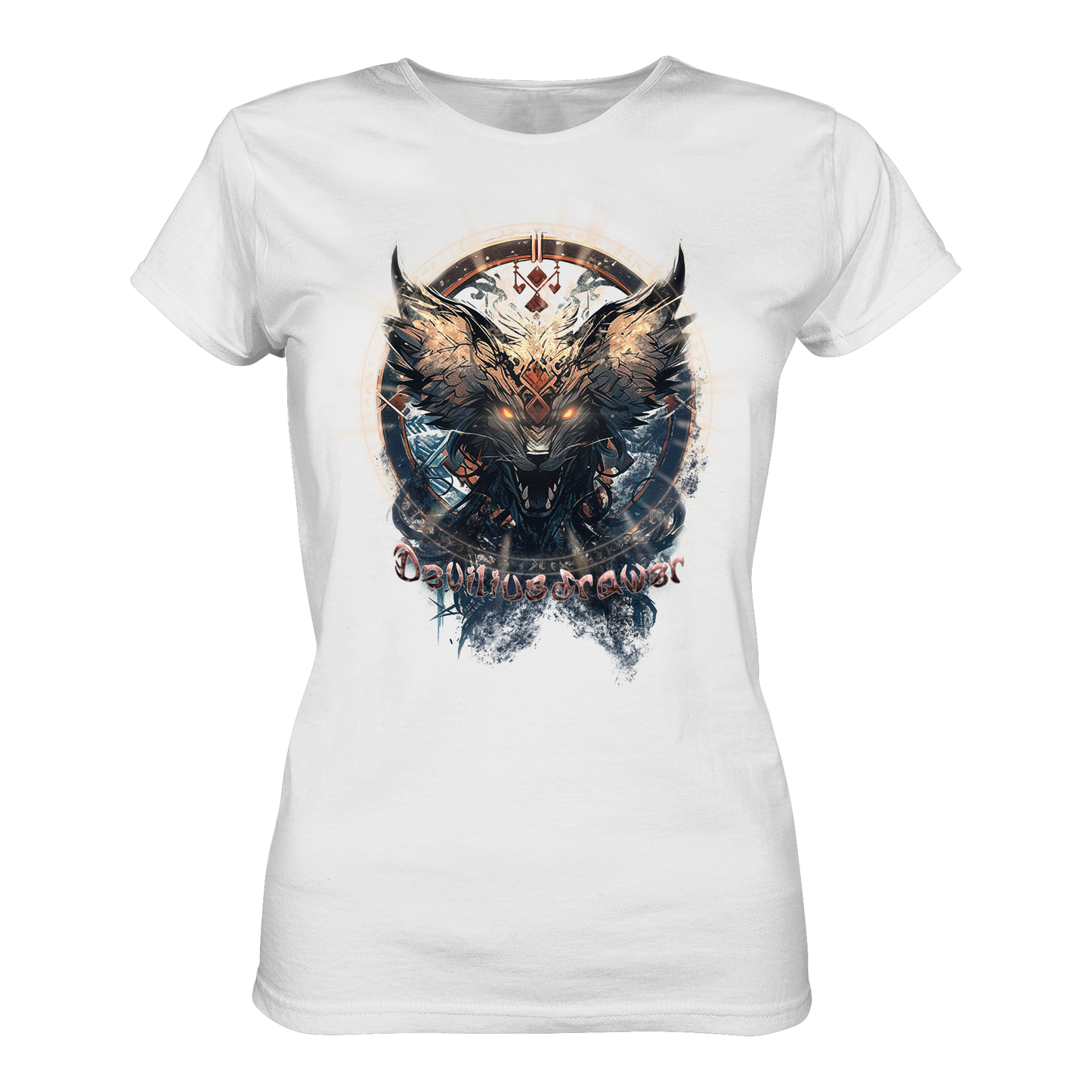 Deviliusdrawer Dark Magic Wolf - Ladies Premium Shirt