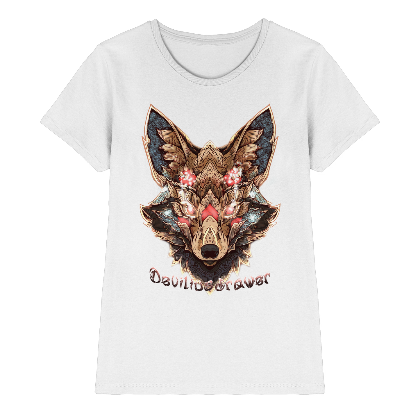 Deviliusdrawer Cristal Kitsune - Ladies Premium Shirt