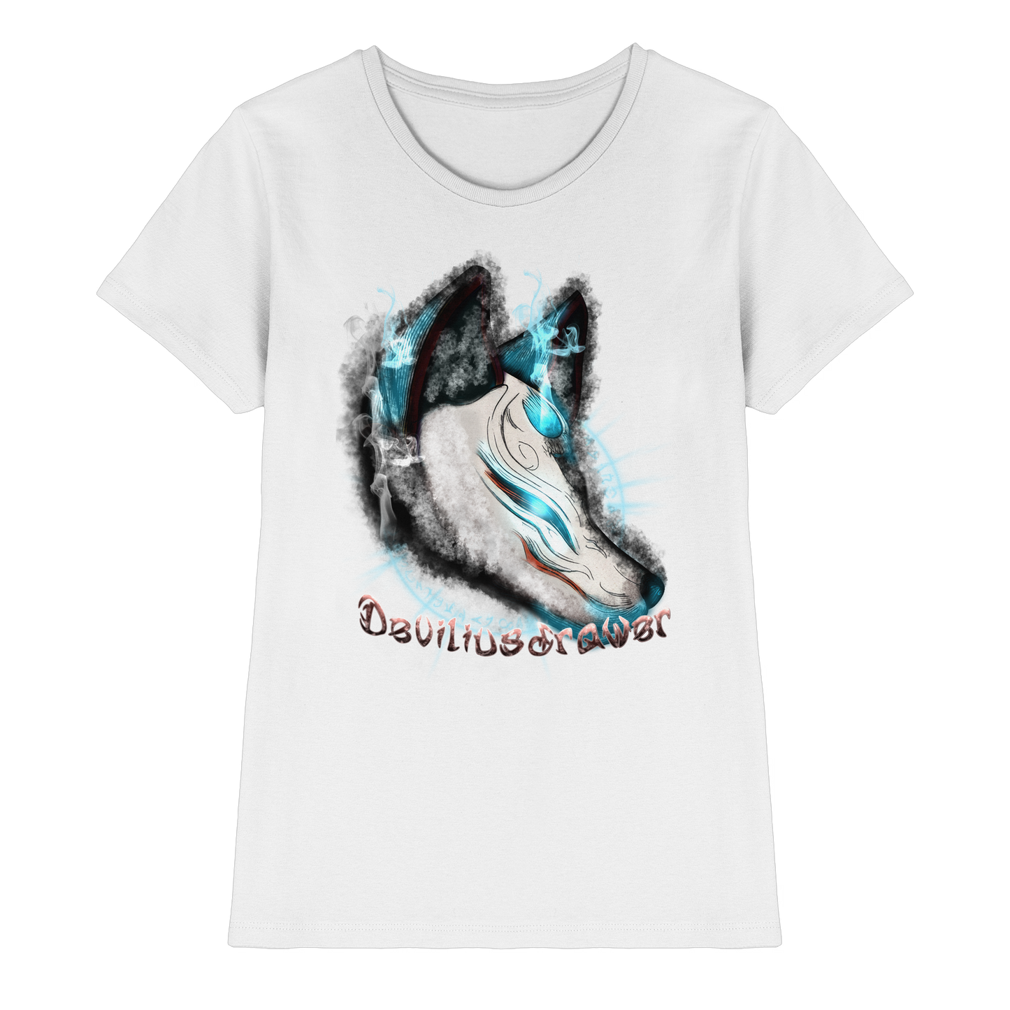 Deviliusdrawer Darkness Kitsune - Ladies Premium Shirt