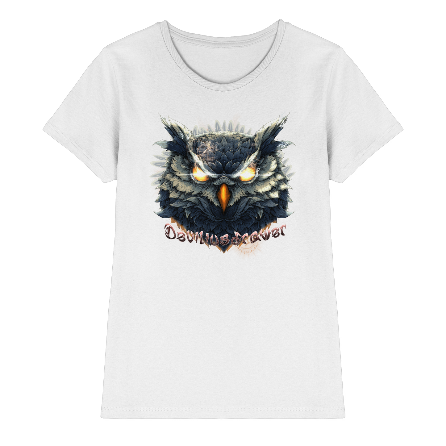 Deviliusdrawer Dark Fire Owl - Ladies Premium Shirt