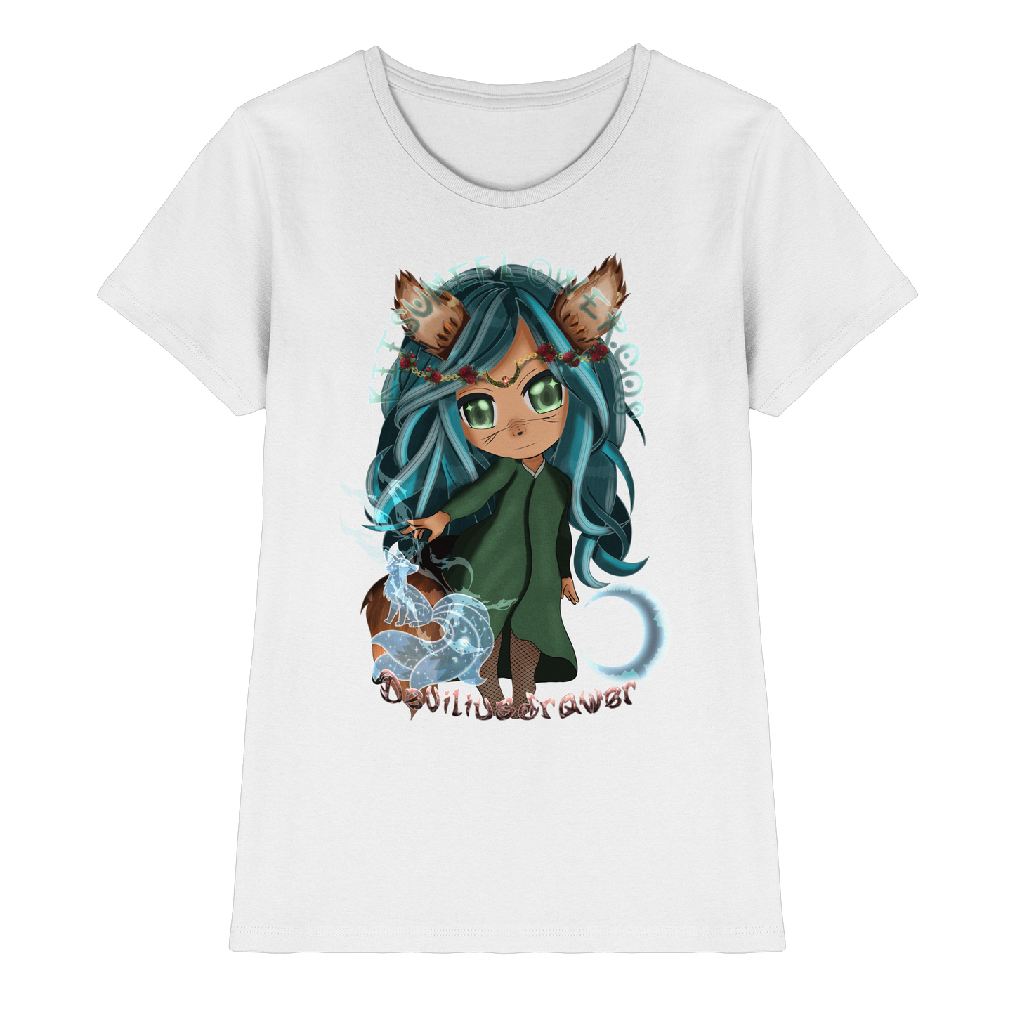 Deviliusdrawer Kitsuneflower - Ladies Premium Shirt