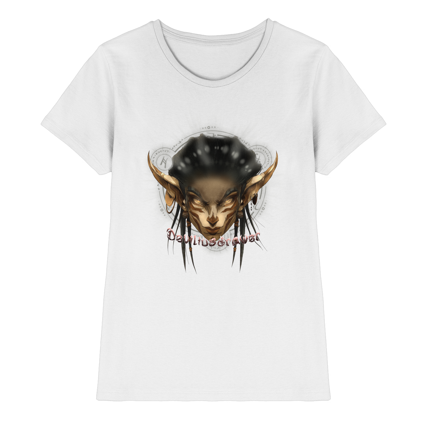 Deviliusdrawer Gold Magician Elf - Ladies Premium Shirt