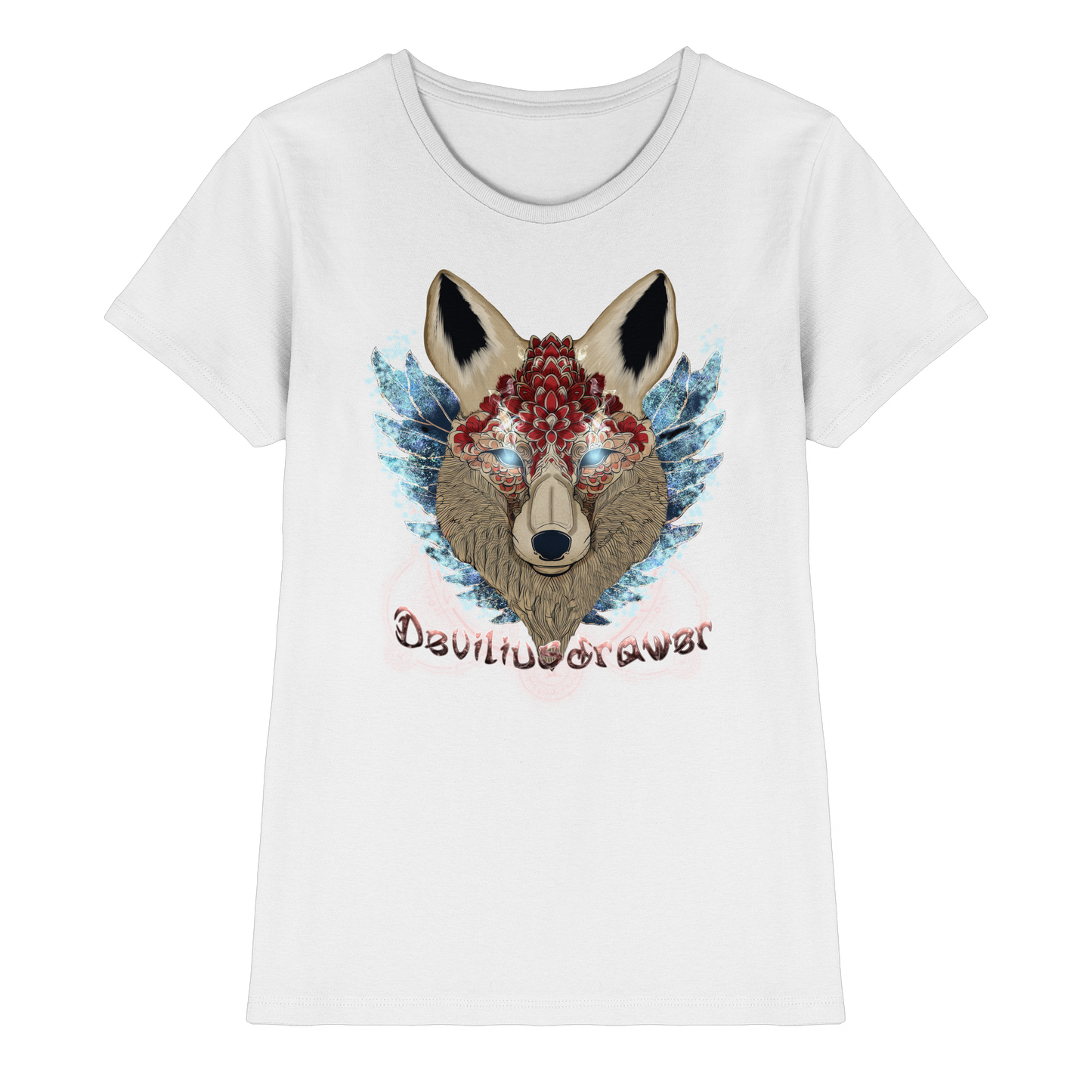 Deviliusdrawer Diamond Kitsune - Ladies Premium Shirt