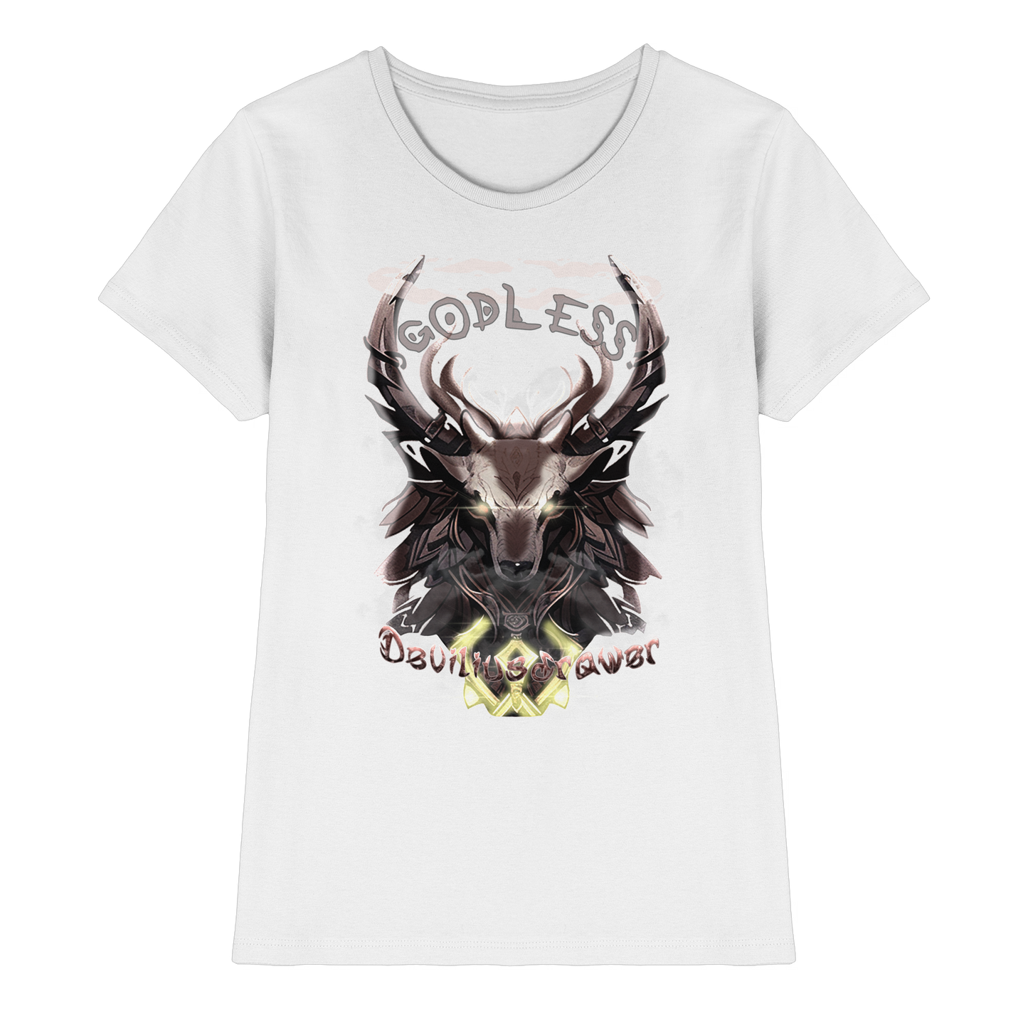 Deviliusdrawer Godless Deer - Ladies Premium Shirt