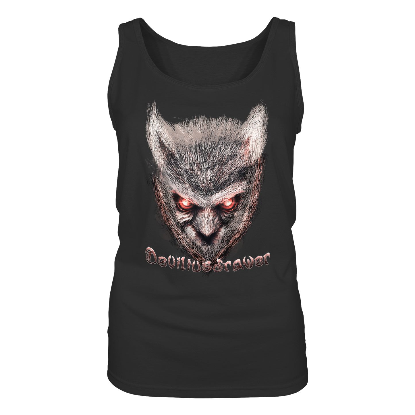 Deviliusdrawer Red Eyed Owl - Ladies Tank-Top