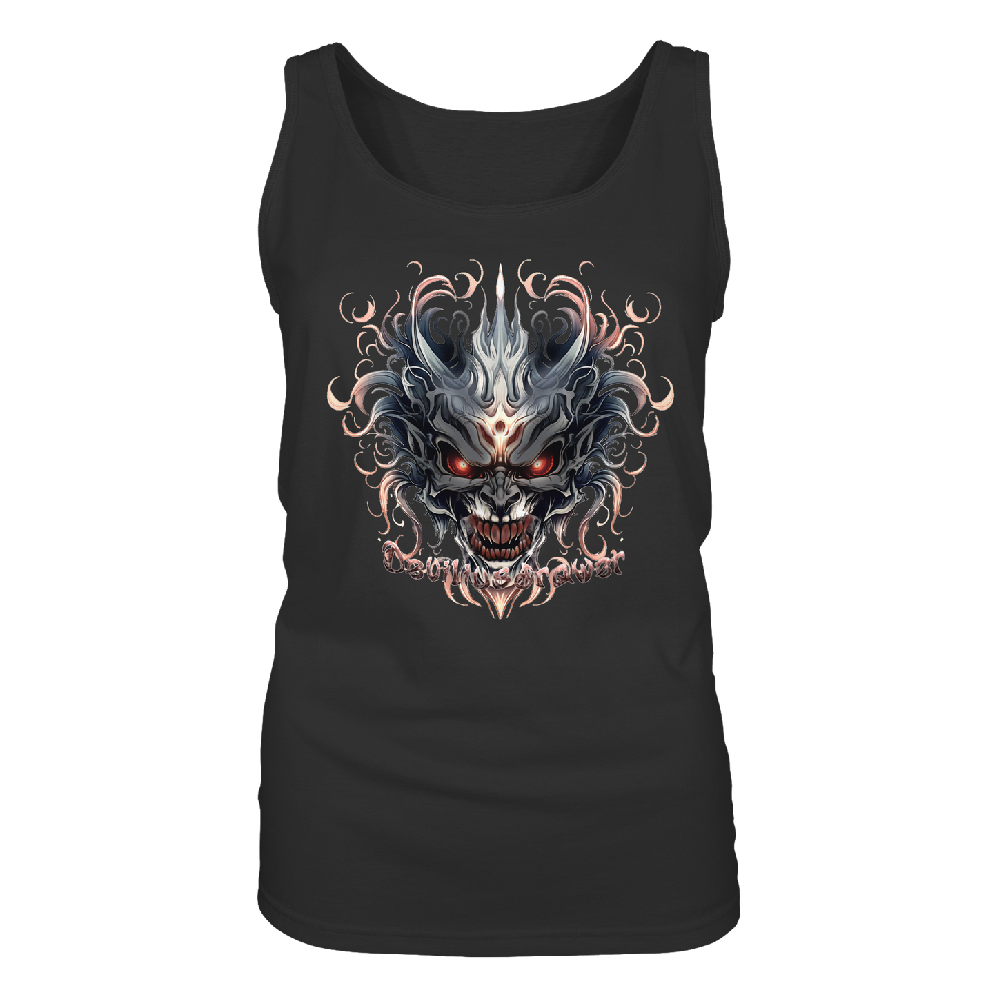 Deviliusdrawer Demon Mask - Ladies Tank-Top