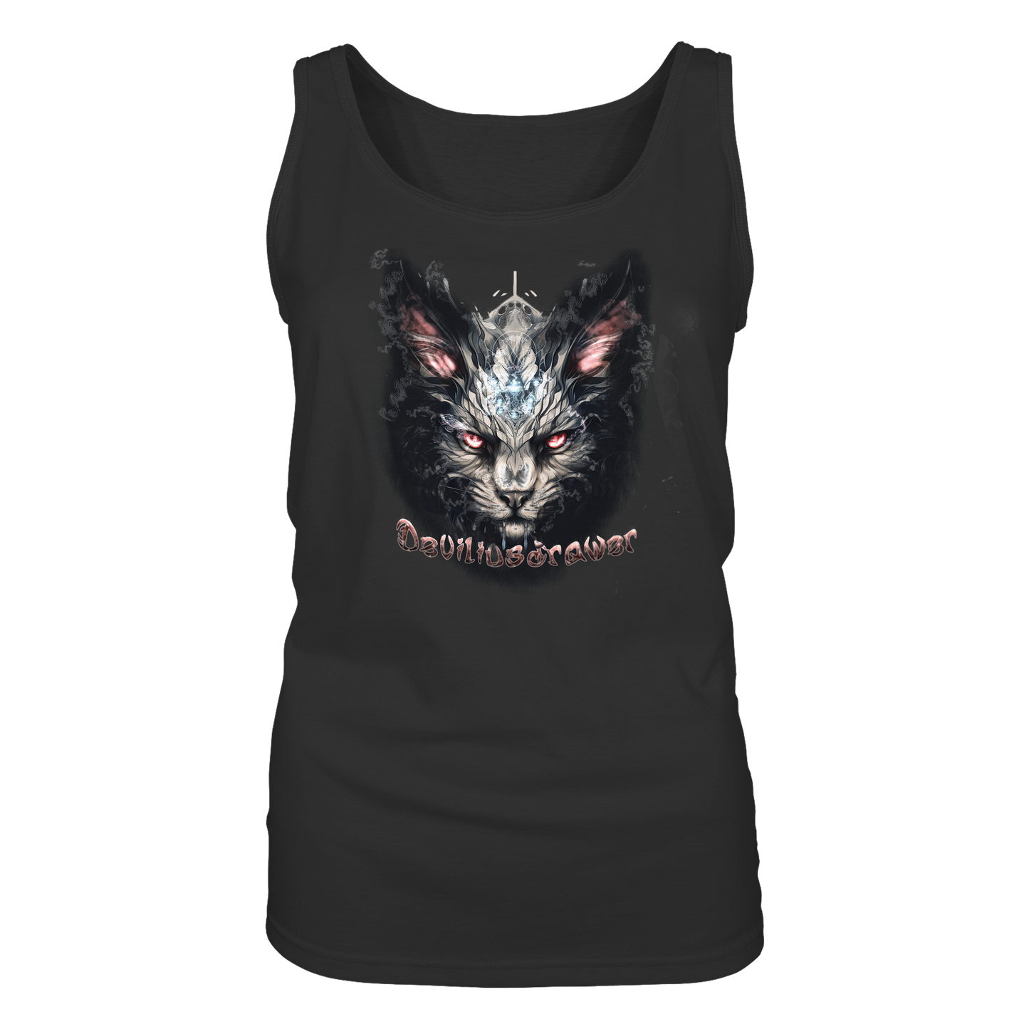 Deviliusdrawer Myshtical Redeyed Cat - Ladies Tank-Top