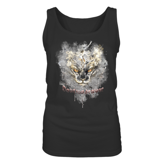 Deviliusdrawer White Catgod - Ladies Tank-Top