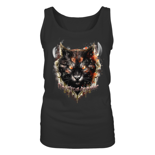 Deviliusdrawer Red Devil Cat - Ladies Tank-Top