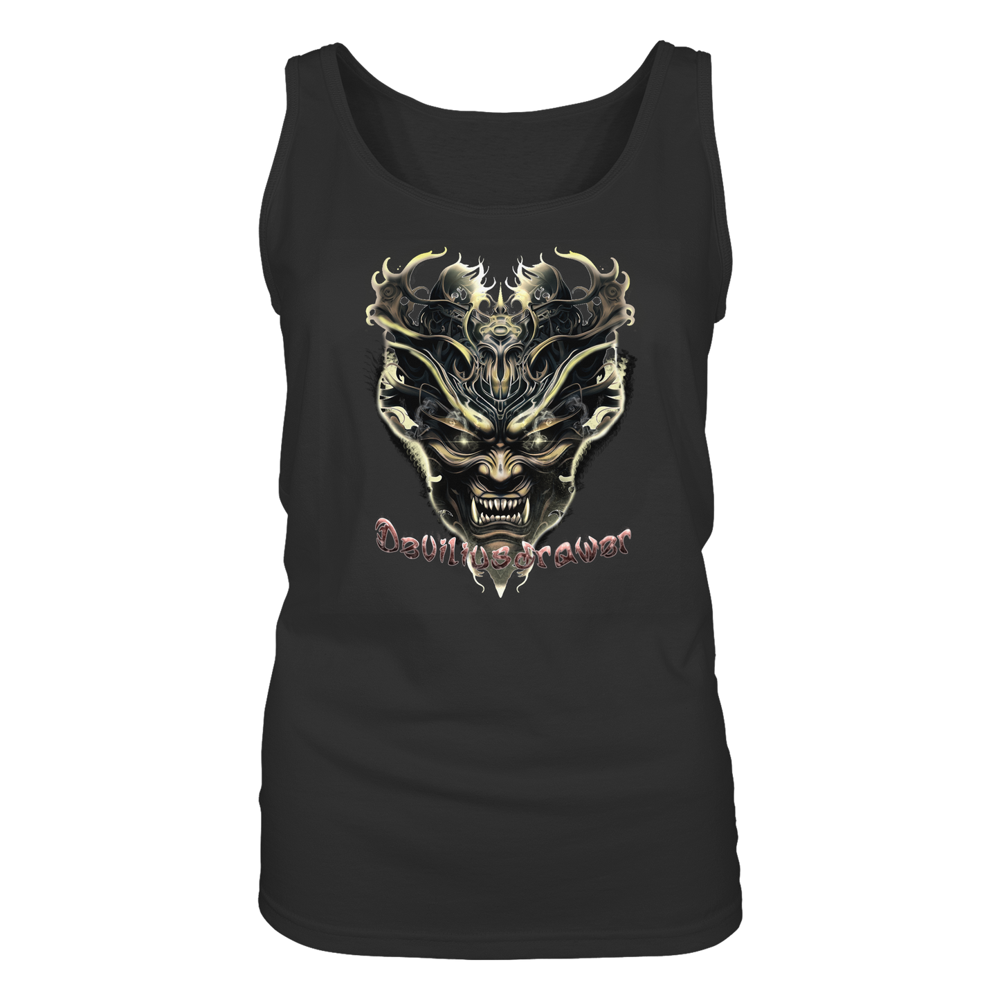 Deviliusdrawer Golden Demon Vampire - Ladies Tank-Top
