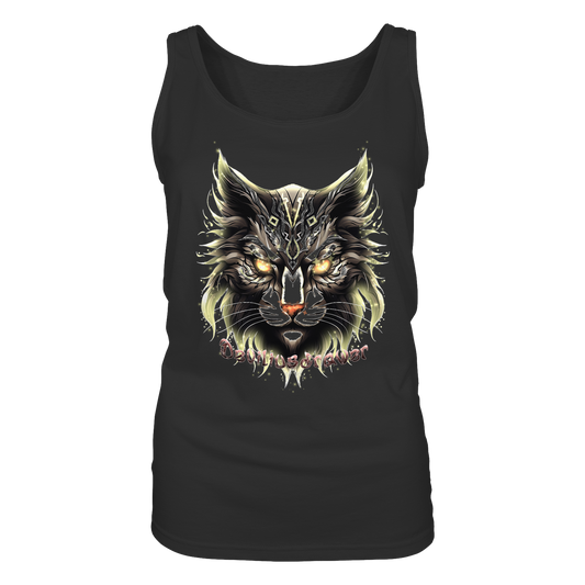 Deviliusdrawer Golden Cat - Ladies Tank-Top
