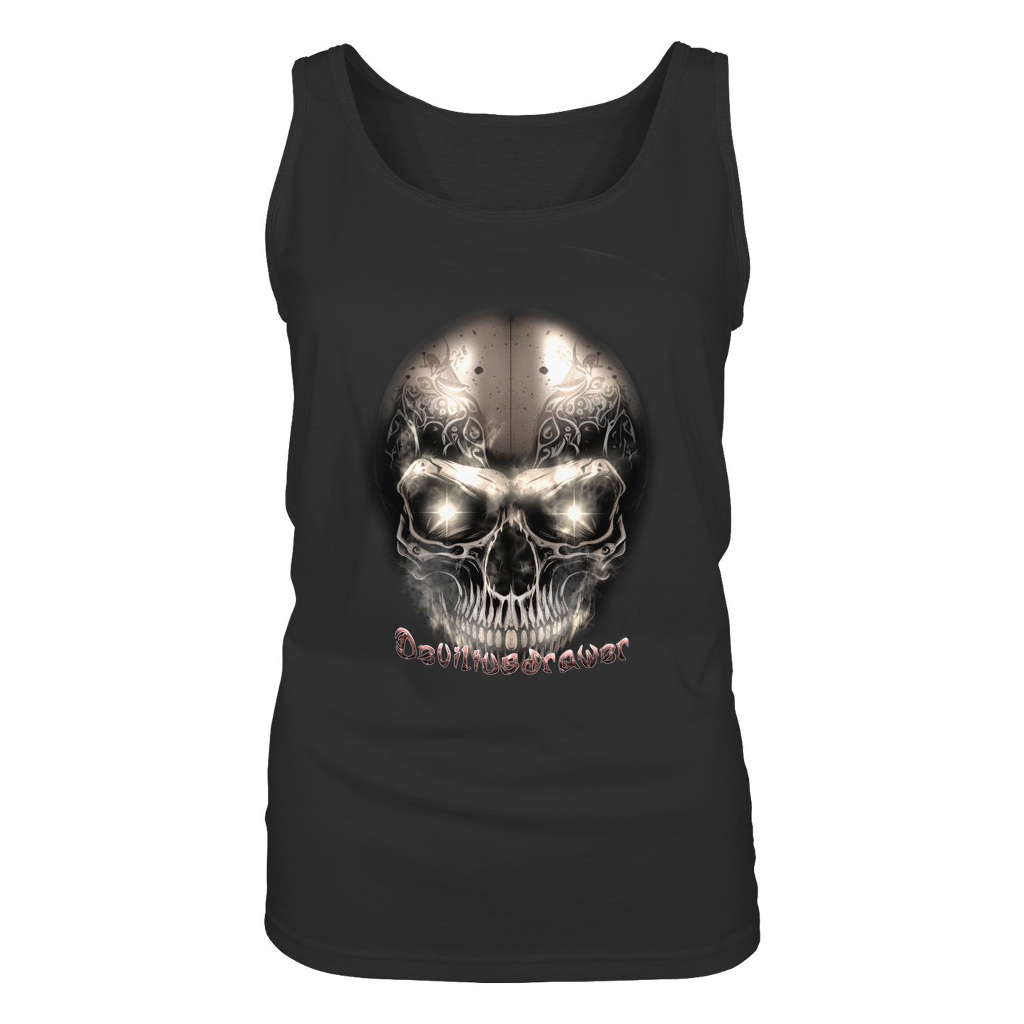 Deviliusdrawer Fire Skeleton Iron - Ladies Tank-Top