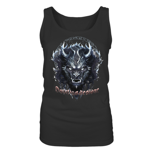 Deviliusdrawer Dark Wolf Mask - Ladies Tank-Top
