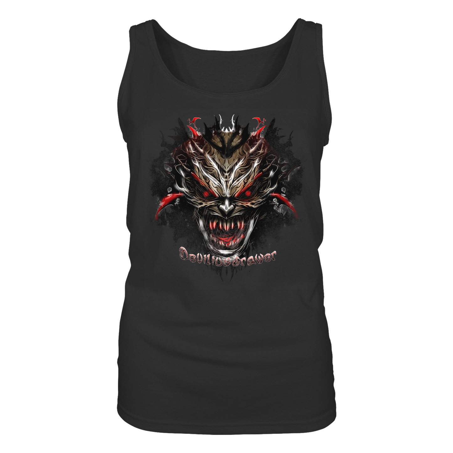 Deviliusdrawer Dark Redeyed Devil - Ladies Tank-Top