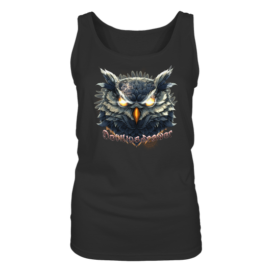 Deviliusdrawer Dark Fire Owl - Ladies Tank-Top