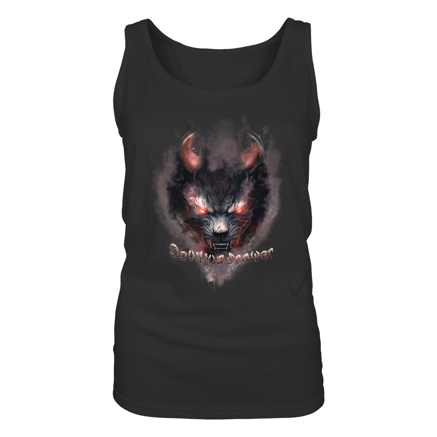 Deviliusdrawer Red Smoked Cat - Ladies Tank-Top