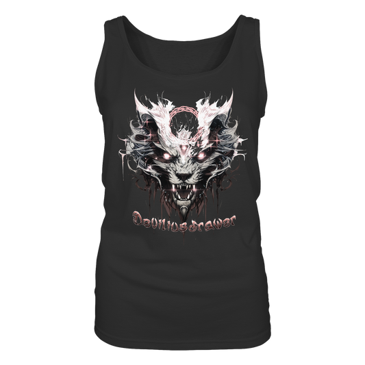 Deviliusdrawer Demonic Glow Cat - Ladies Tank-Top