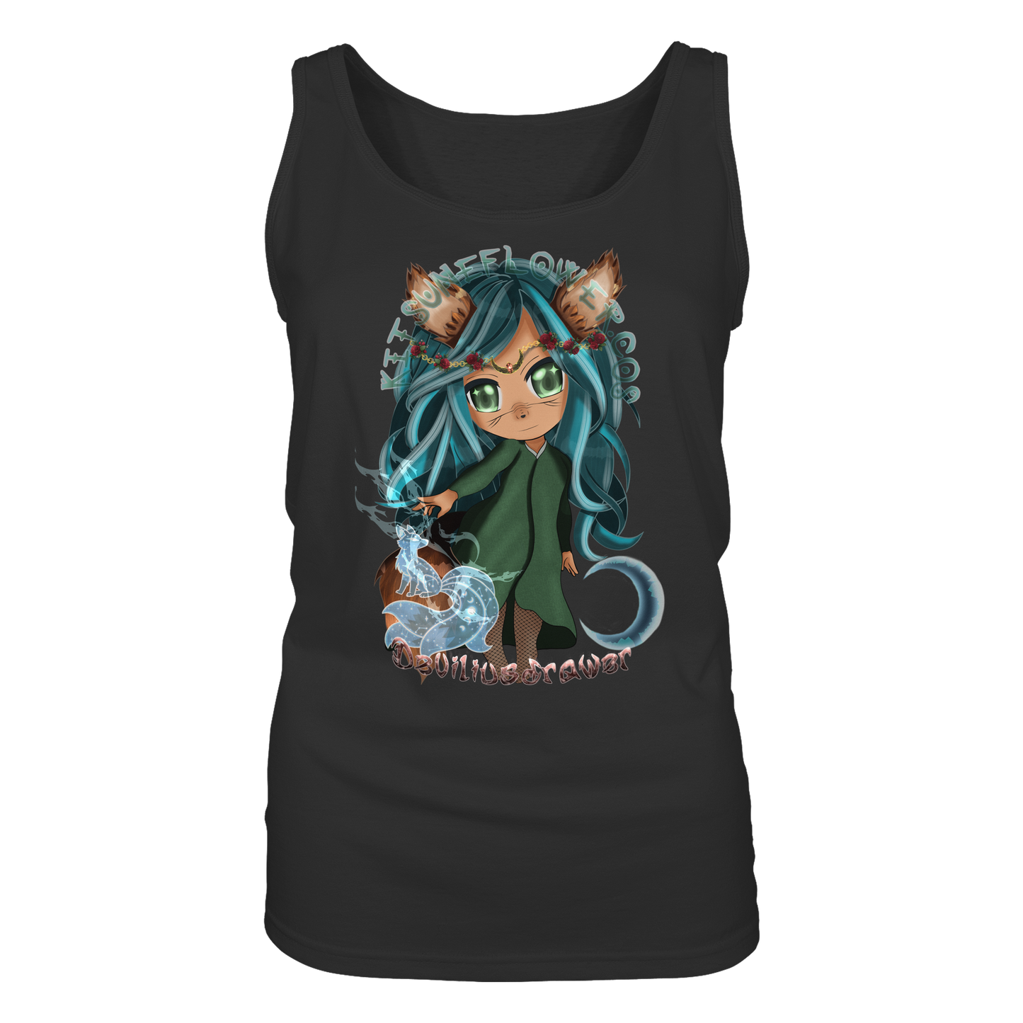 Deviliusdrawer Kitsuneflower - Ladies Tank-Top