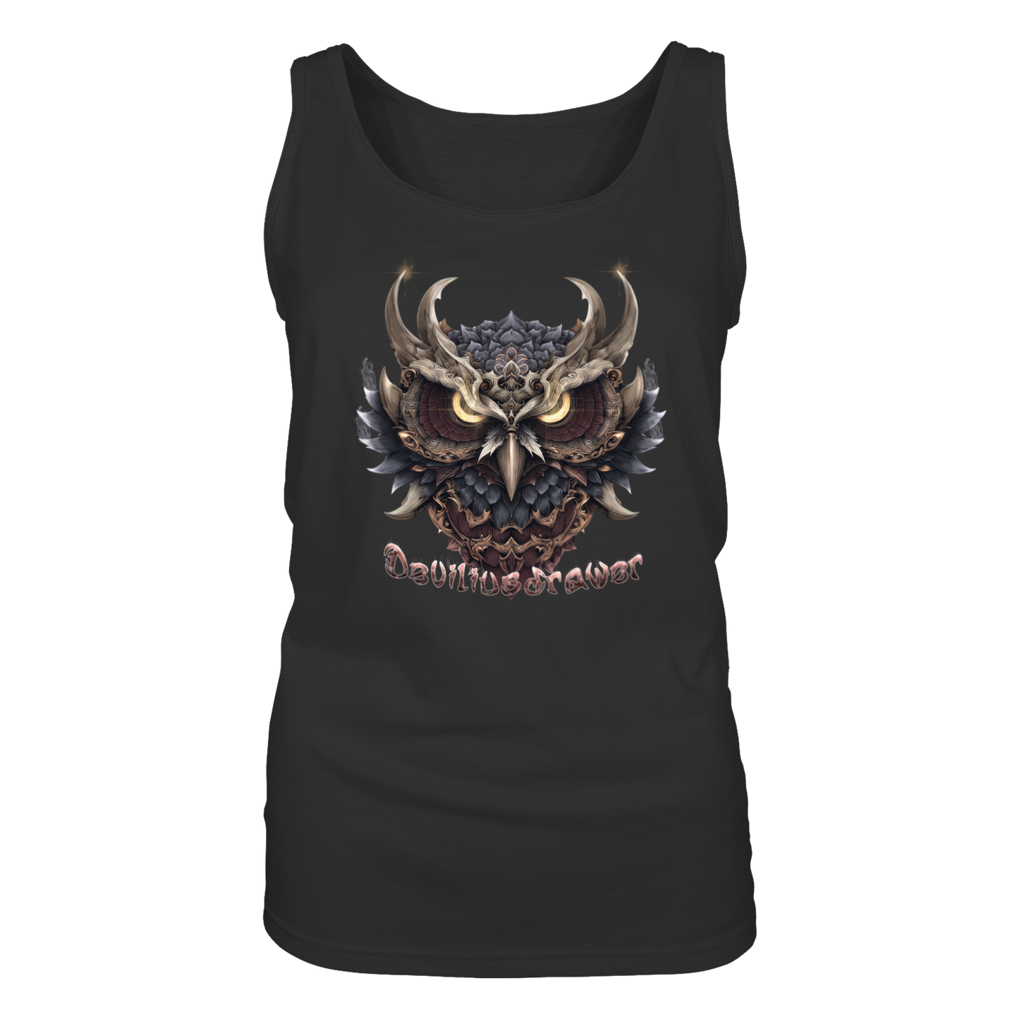 Deviliusdrawer Golden Owl - Ladies Tank-Top