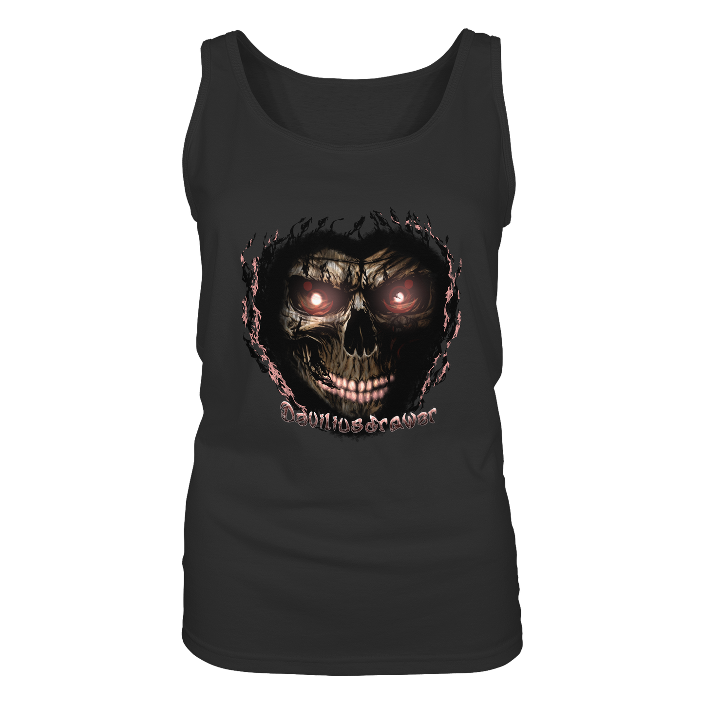 Deviliusdrawer Glow Skeleton - Ladies Tank-Top