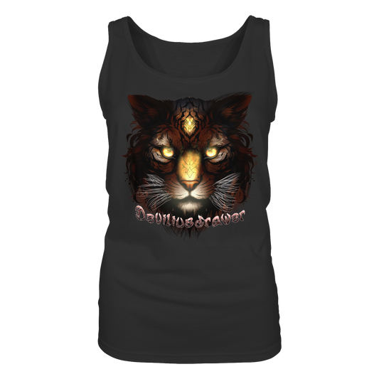 Deviliusdrawer Gold Tigercat - Ladies Tank-Top