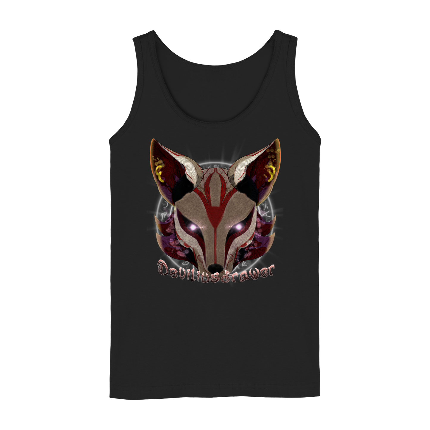 Deviliusdrawer Magic Kitsune - Ladies Tank-Top