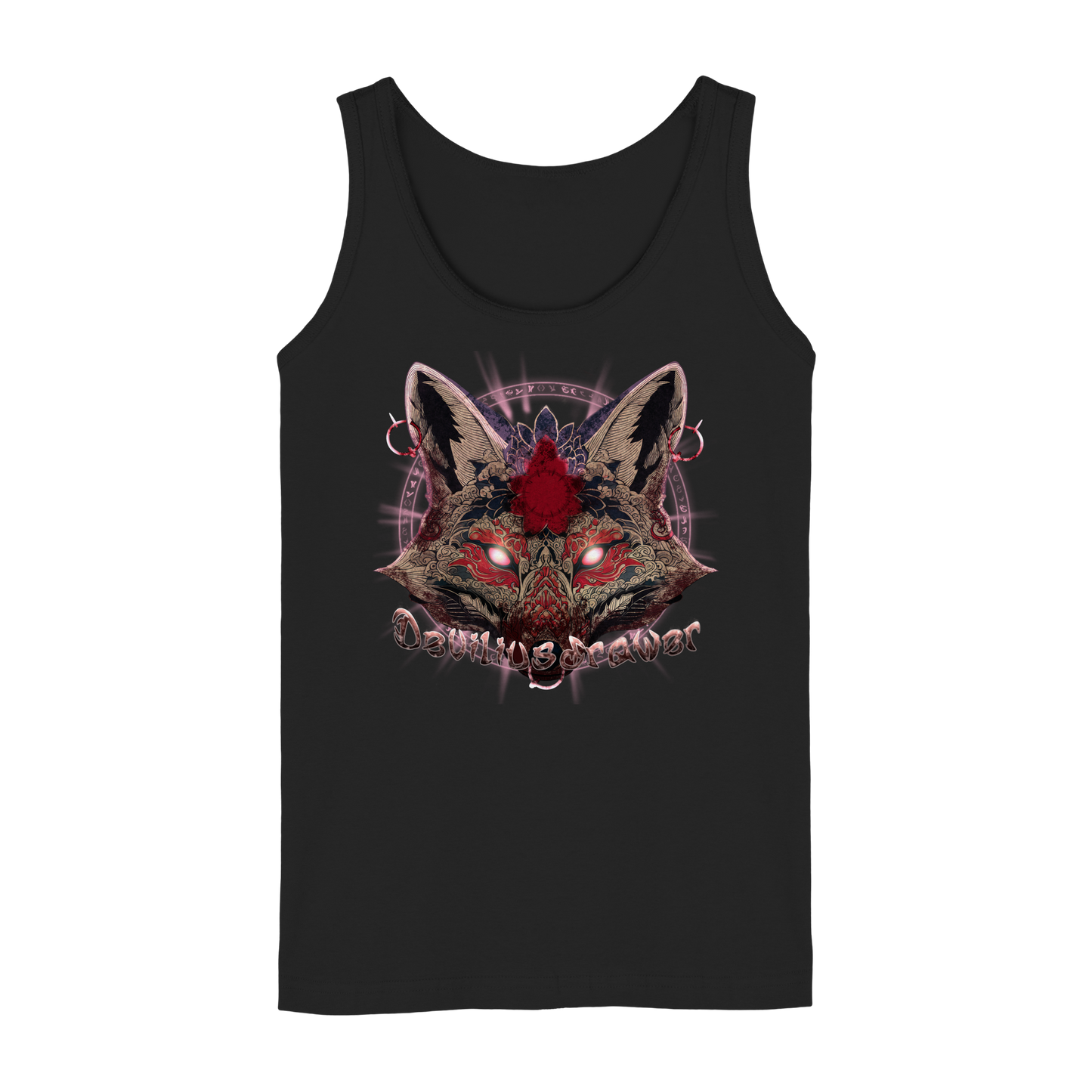 Deviliusdrawer Demon Kitsune - Ladies Tank-Top