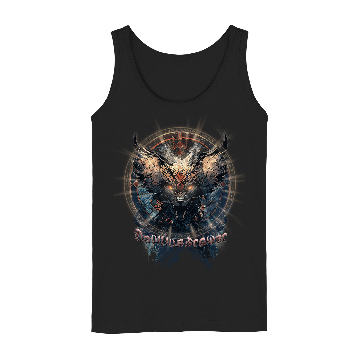 Deviliusdrawer Dark Magic Wolf - Ladies Tank-Top