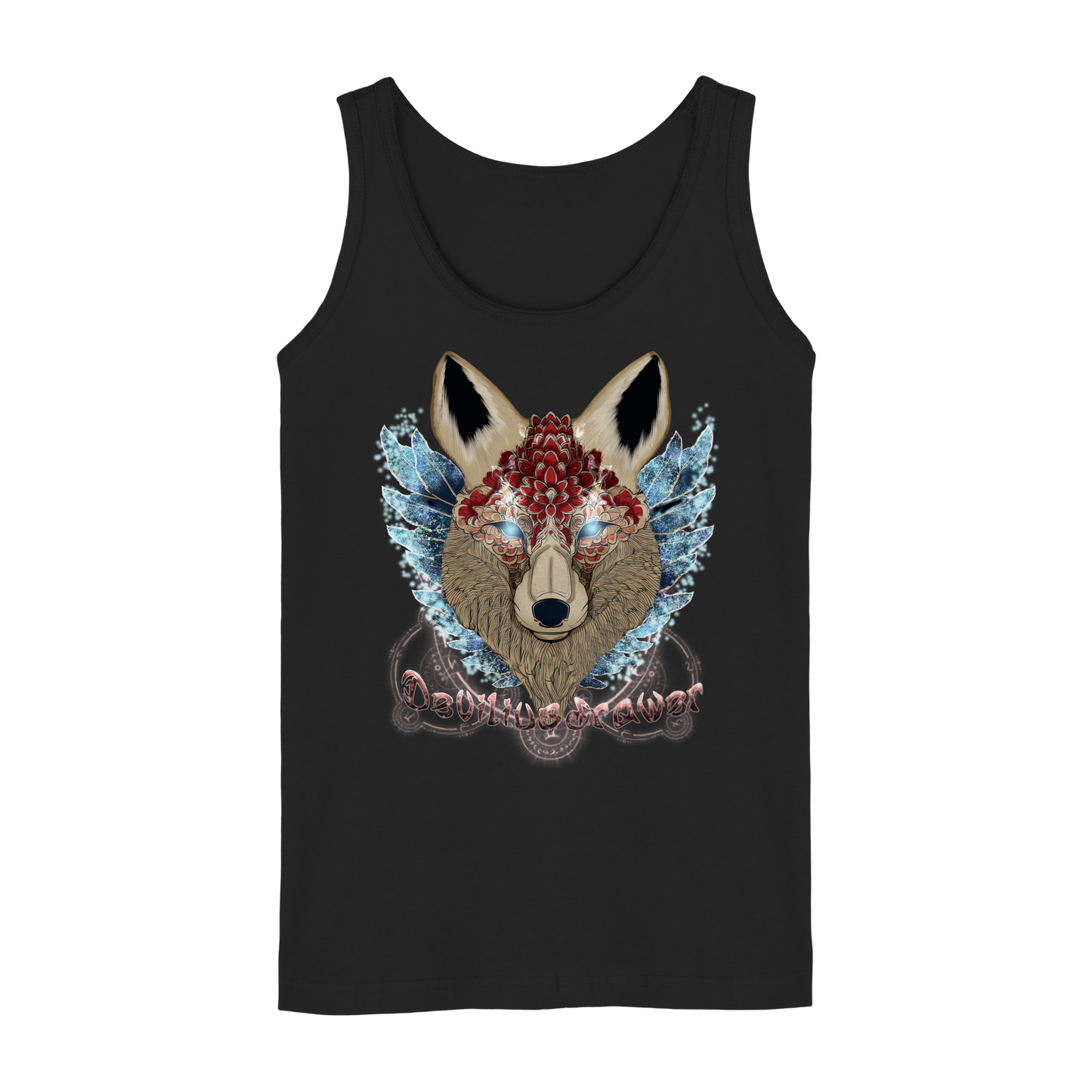 Deviliusdrawer Diamond Kitsune - Ladies Tank-Top