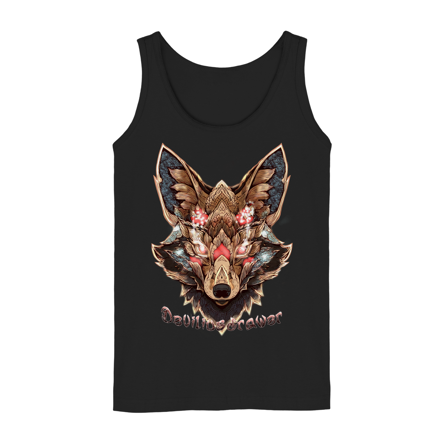 Deviliusdrawer Cristal Kitsune - Ladies Tank-Top