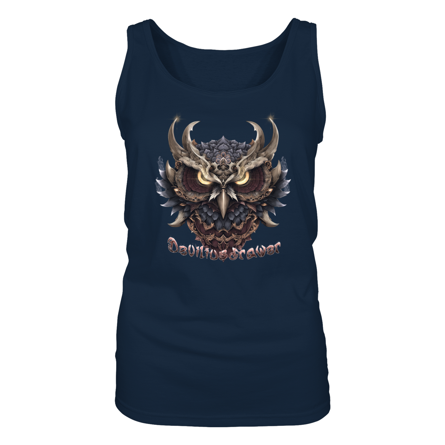Deviliusdrawer Golden Owl - Ladies Tank-Top