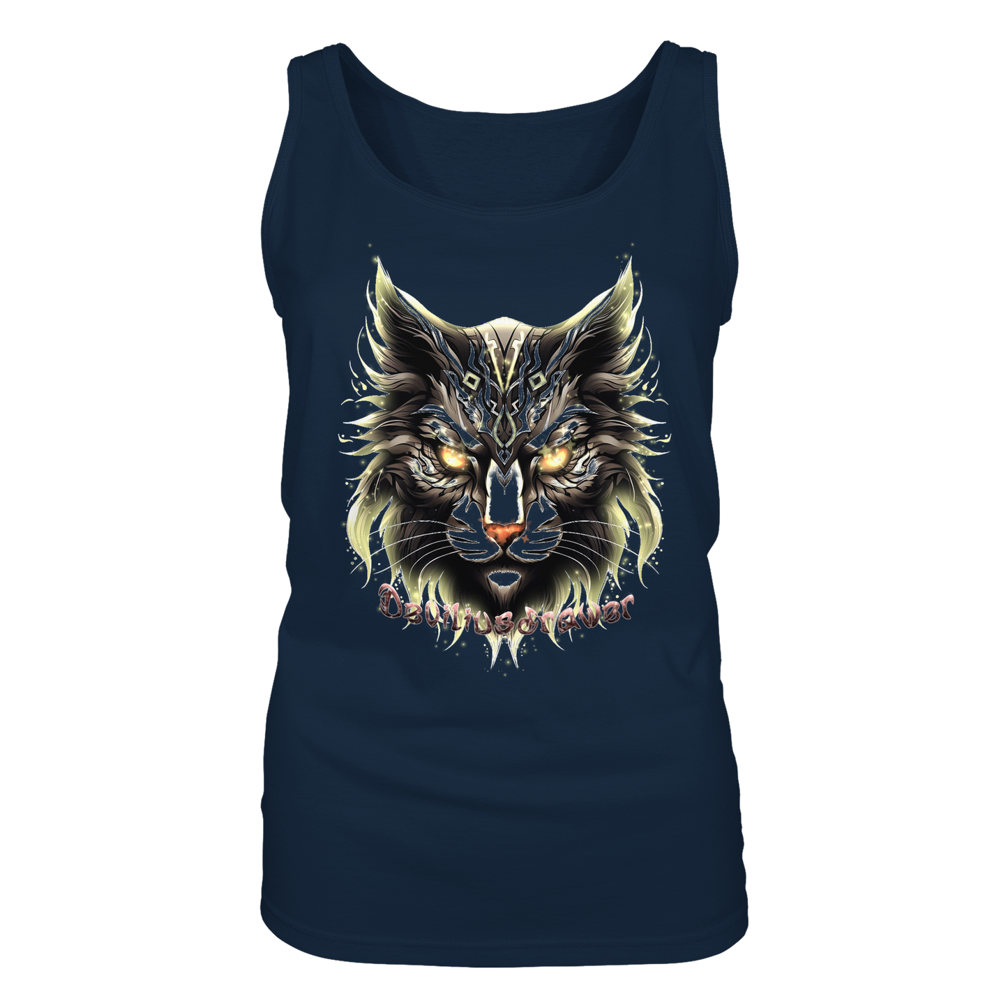 Deviliusdrawer Golden Cat - Ladies Tank-Top