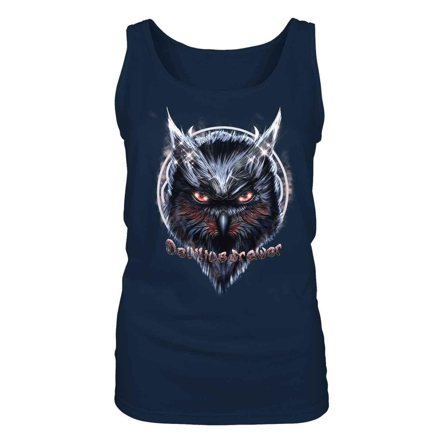 Deviliusdrawer Fire Owl - Ladies Tank-Top