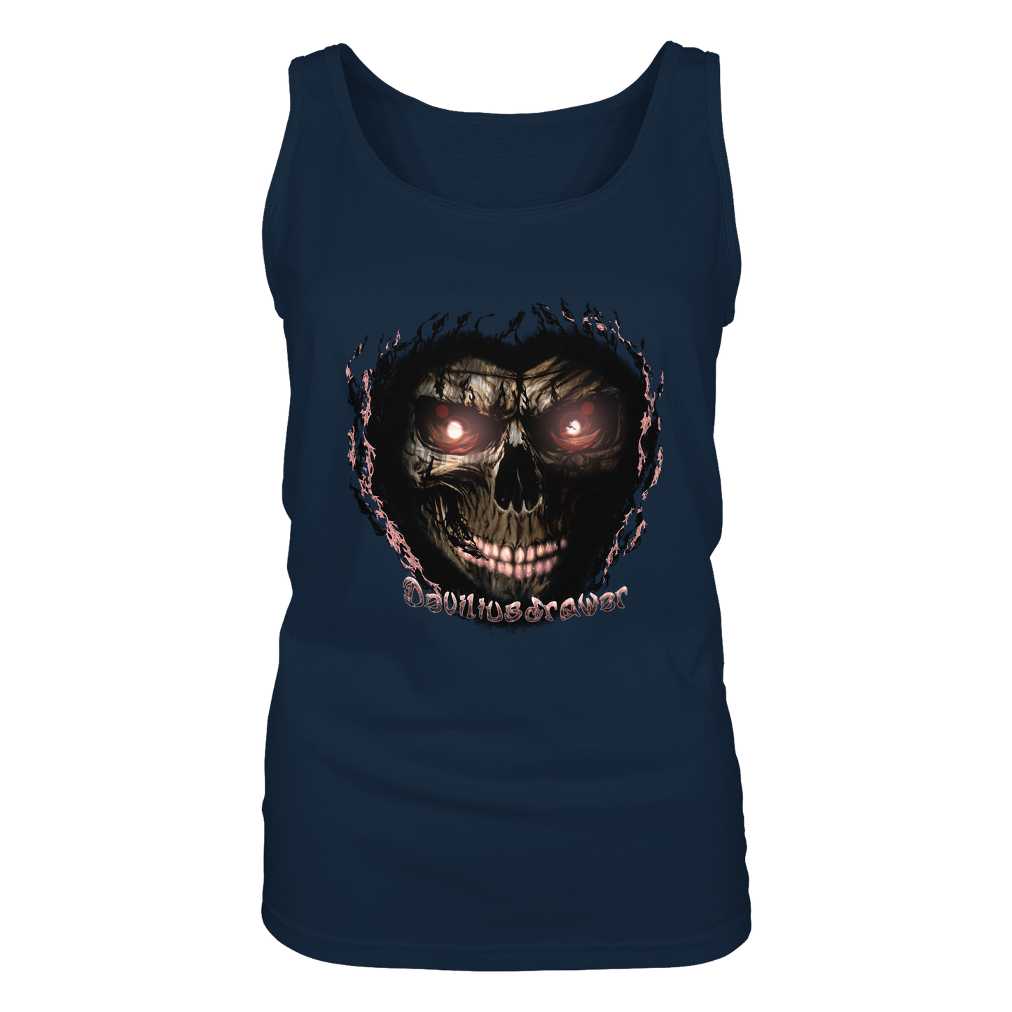 Deviliusdrawer Glow Skeleton - Ladies Tank-Top