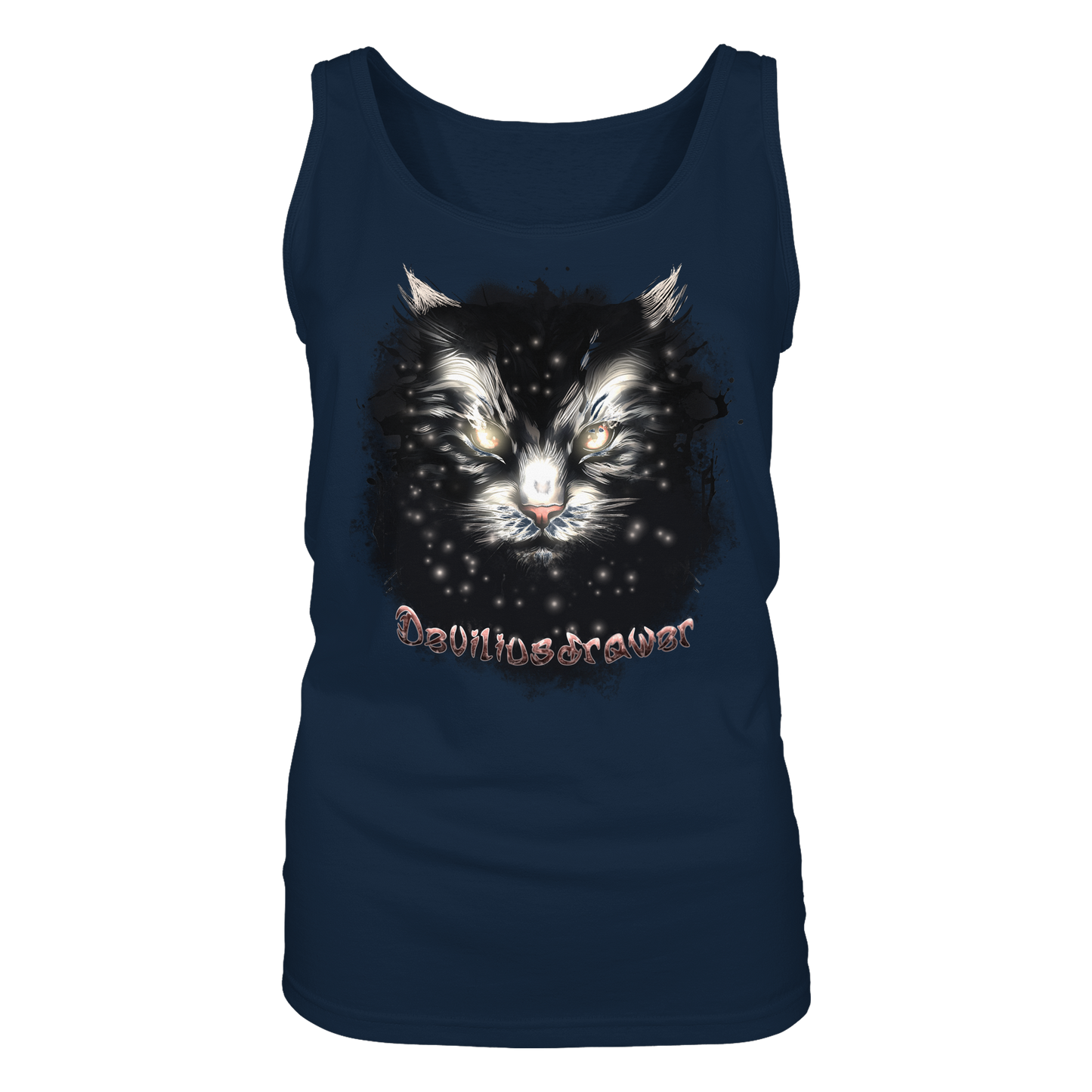 Deviliusdrawer Star Cat - Ladies Tank-Top