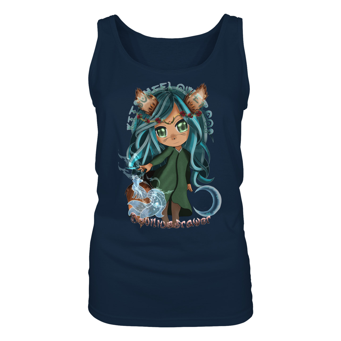 Deviliusdrawer Kitsuneflower - Ladies Tank-Top